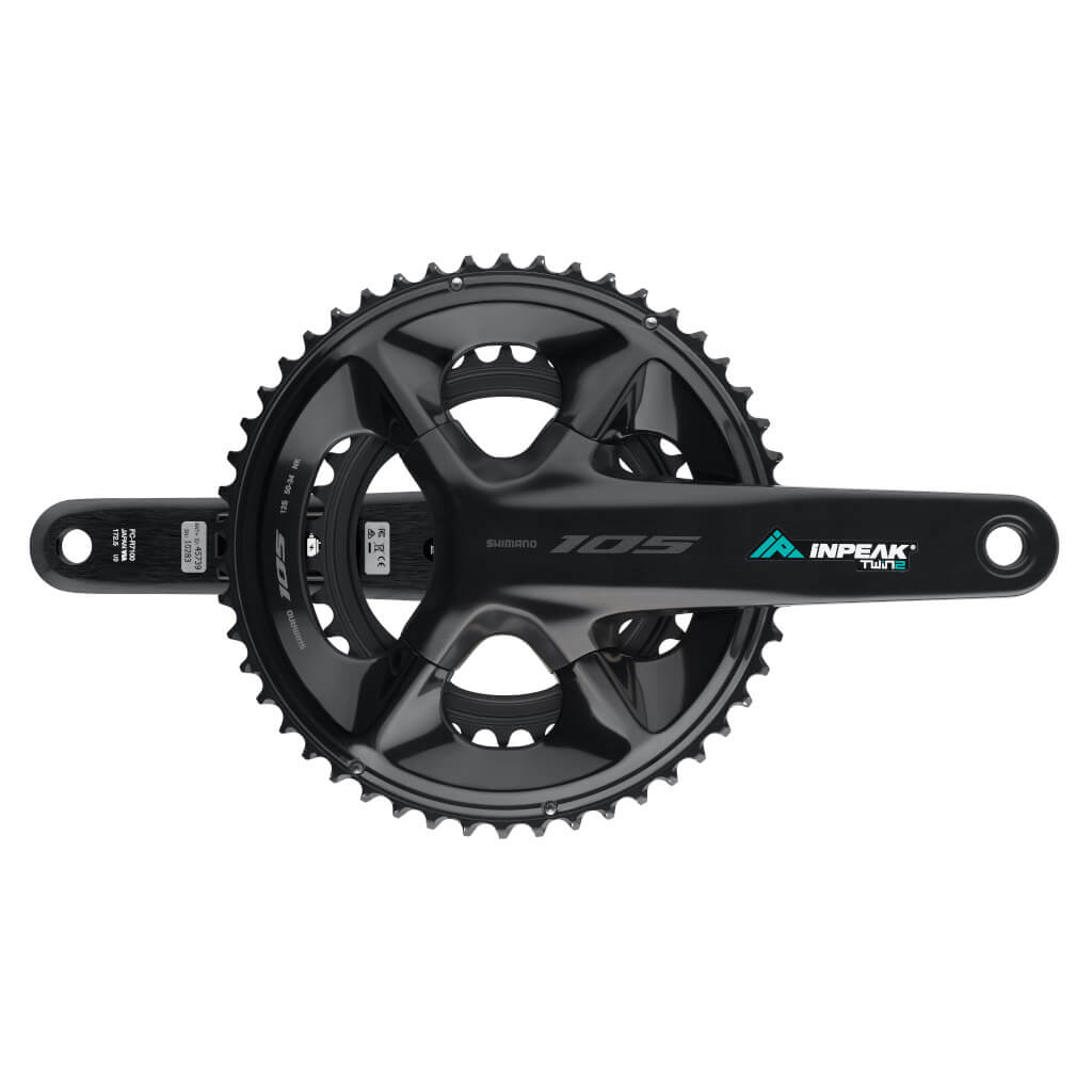 Pedalier con potenciómetro INPEAK POWERCRANK-E TWIN2 LR Shimano 105 R7100
