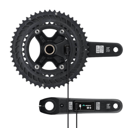 INPEAK POWERCRANK-E TWIN2 LR -kampisarja tehomittarilla, Shimano 105 R7100