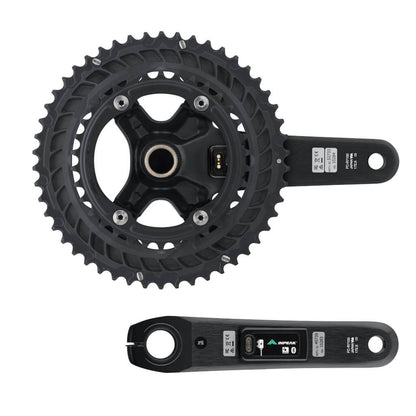 INPEAK POWERCRANK-E TWIN2 LR -kampisarja tehomittarilla, Shimano 105 R7100