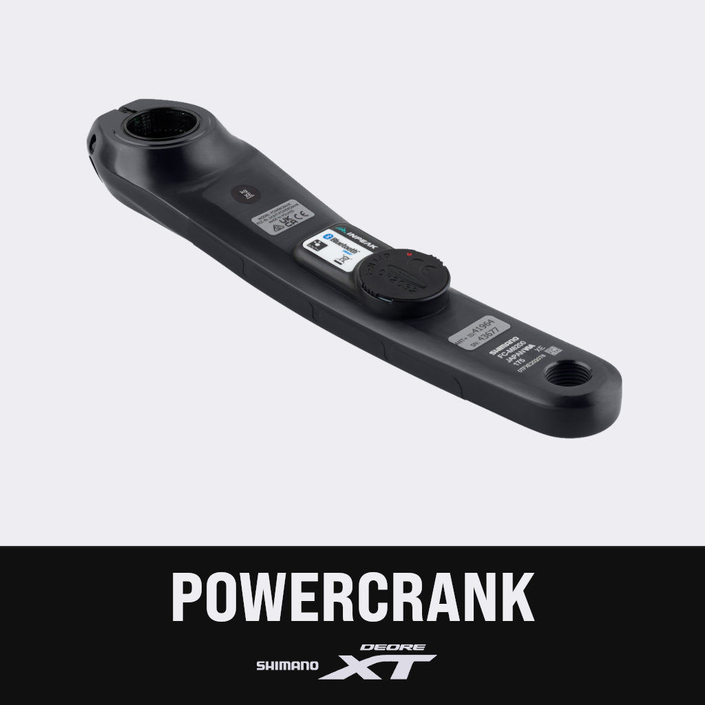 Vänster vevarm med effektmätare INPEAK POWERCRANK Shimano XT M8200