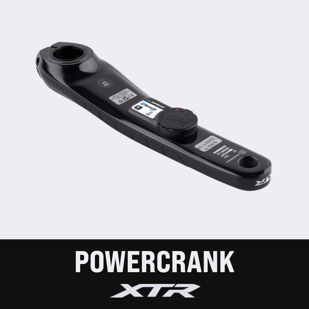 Linker crankarm met vermogensmeter INPEAK POWERCRANK Shimano XTR M9200