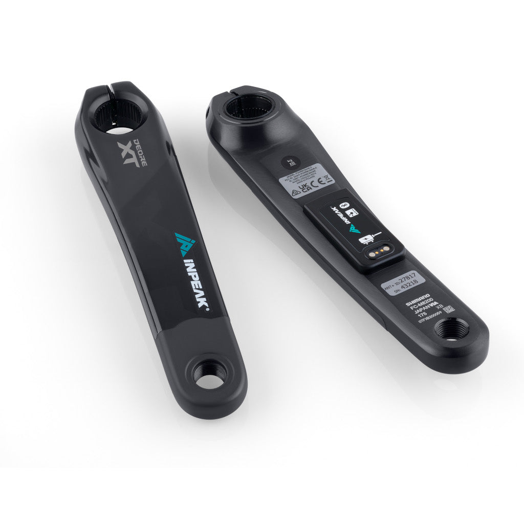 Shimano XT M8200-linkercrankarm met INPEAK POWERCRANK-E-vermogensmeter
