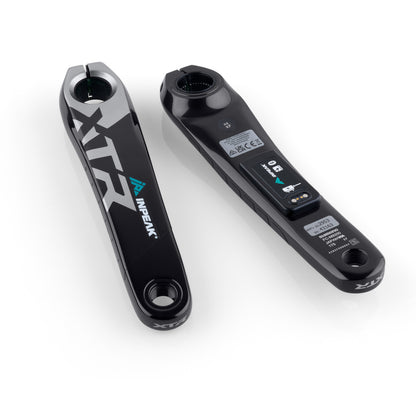 INPEAK POWERCRANK-E -tehomittarilla varustettu vasen kampivarsi Shimano XTR M9200