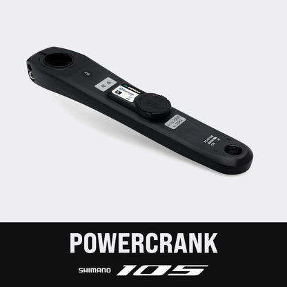 INPEAK POWERCRANK -tehomittarilla varustettu vasen kampi Shimano 105 R7100