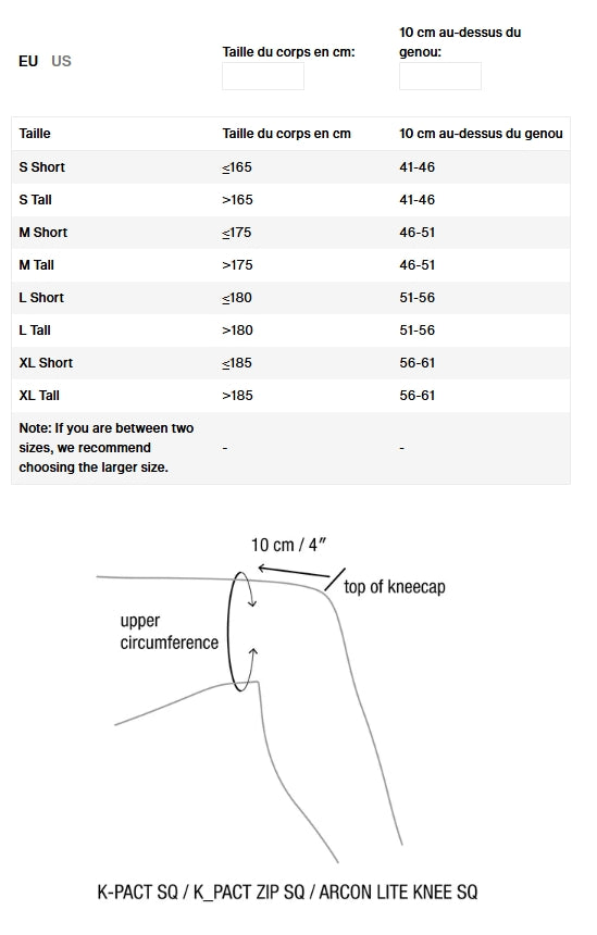 Genouillères ION K-Pact SQ Short Unisex Noir