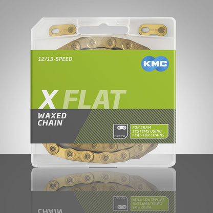 Kette 12/13-Gang KMC X FLAT Waxed Ti-N Gold