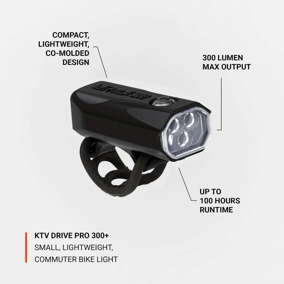 Pontos fortes da LEZYNE KTV DRIVE PRO 300+