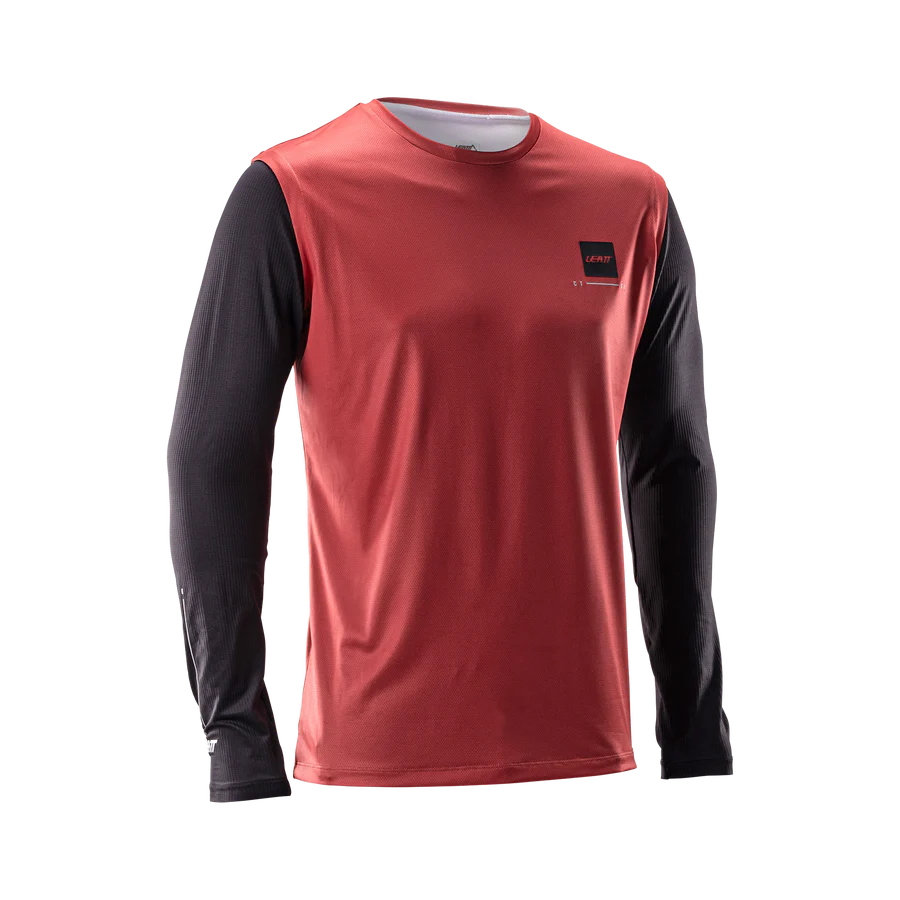 Kit Maillot + Pantalon LEATT MTB GRAVITY 1.0 Noir/Rouge