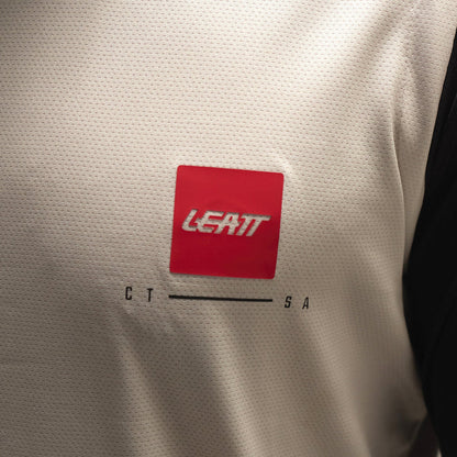 Maglia LEATT MTB GRAVITY 2.0 Maniche Lunghe Bianco/Nero