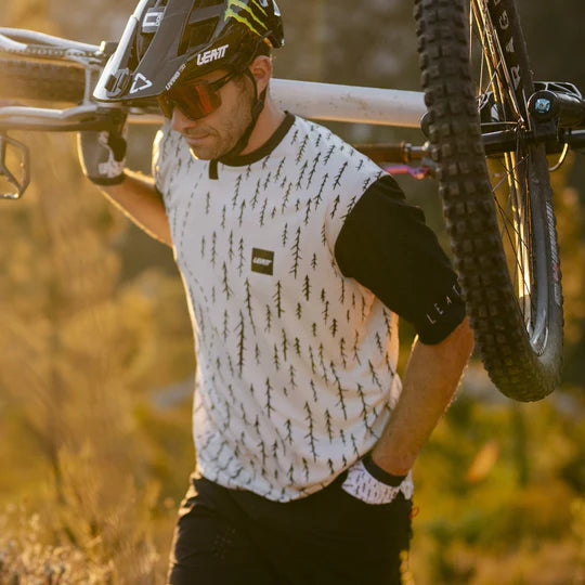 Maillot LEATT MTB TRAIL 3.0 Manches Courtes Blanc