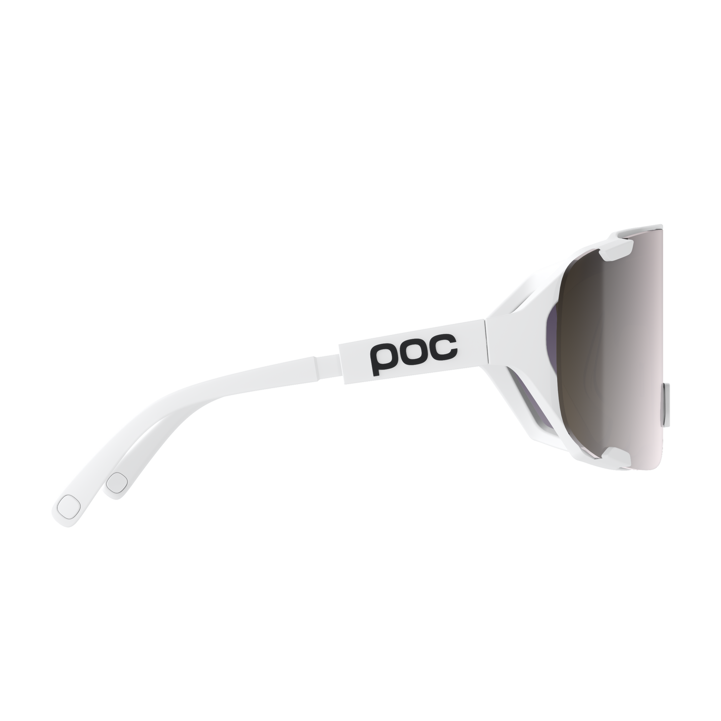 Lunettes POC DEVOUR MID + Blanc Verre Clarity Road Sunny Silver