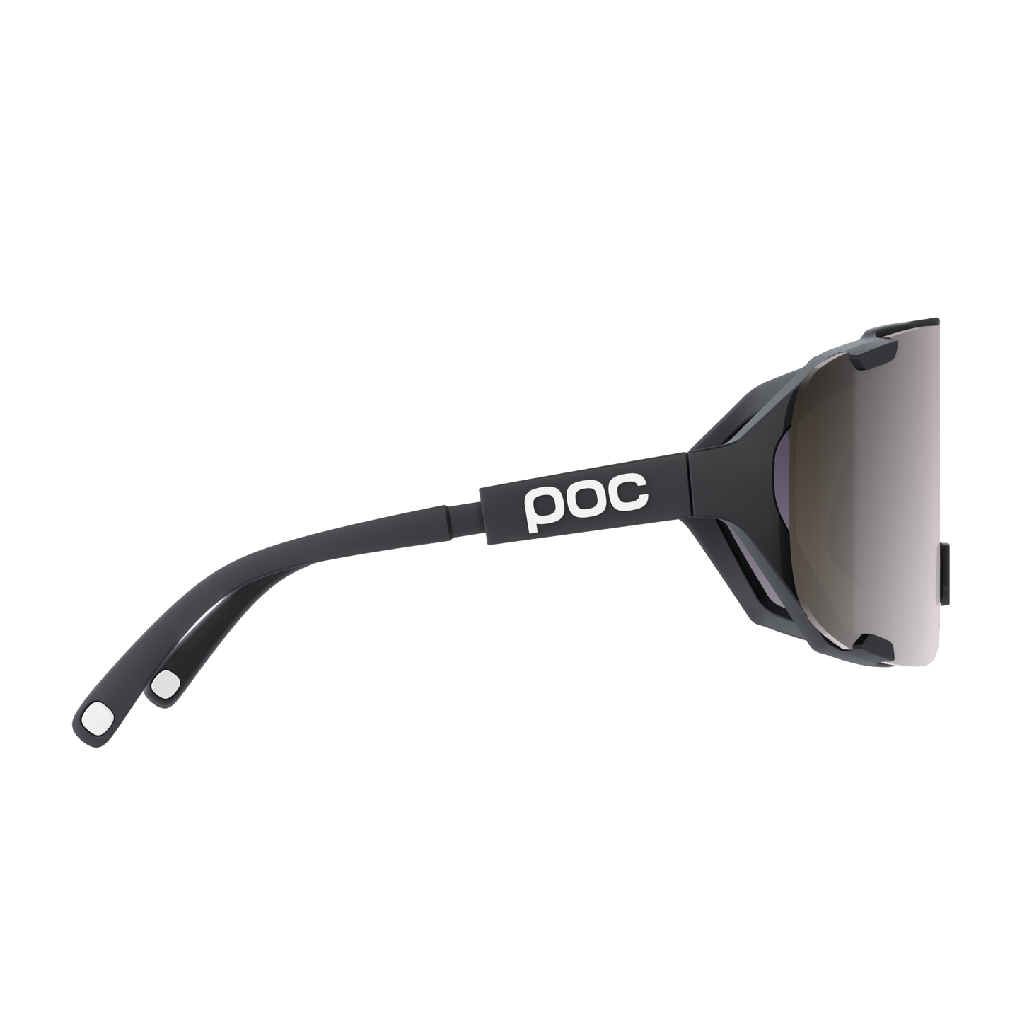 Lunettes POC DEVOUR MID Noir Verre Clarity Road Sunny Silver