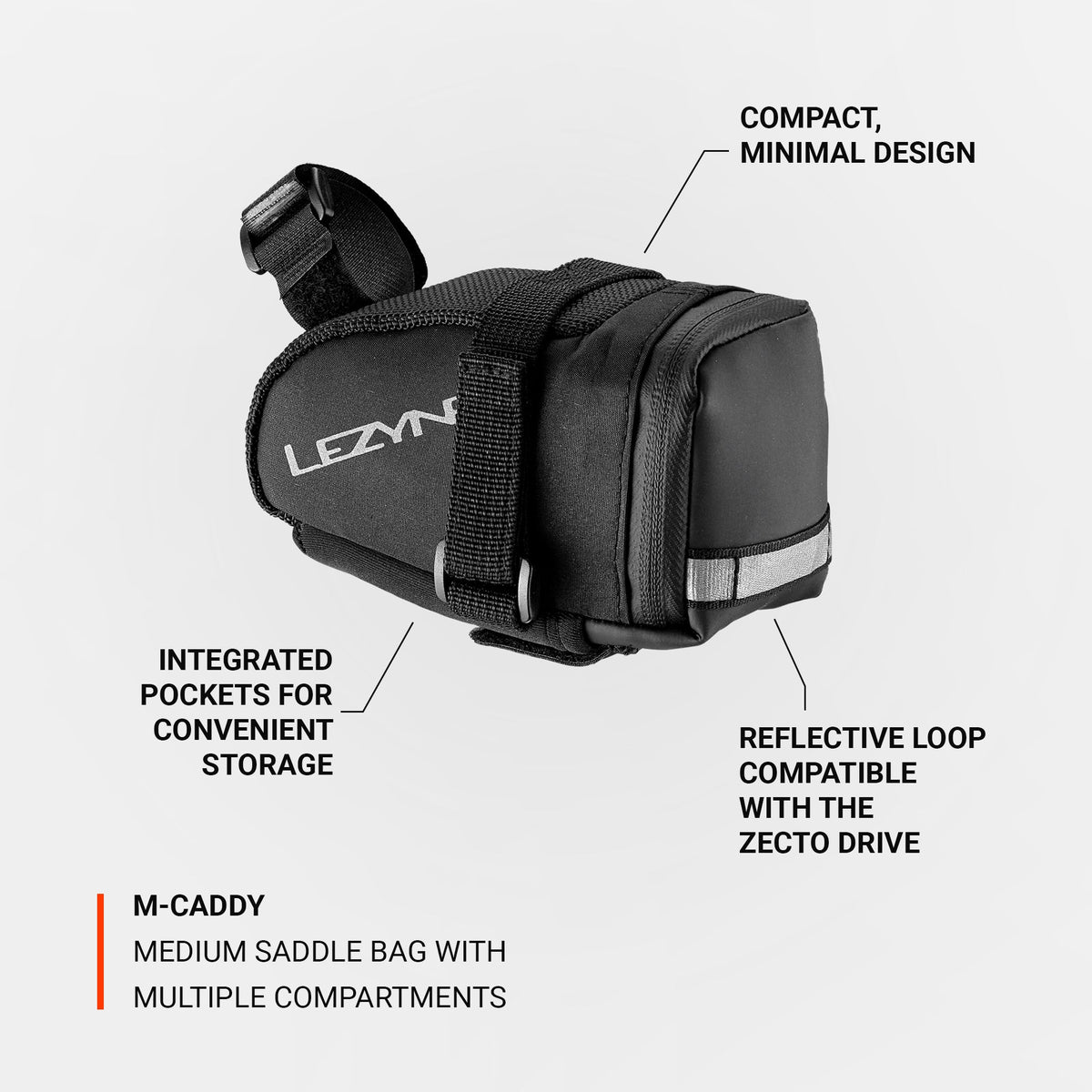 Podsedlová taška LEZYNE Caddy čierna