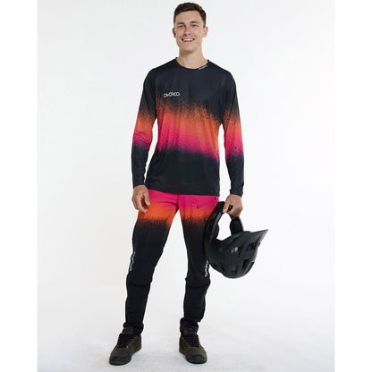 Pantalone DHARCO GRAVITY BLACK SNAKE Nero/Arancione