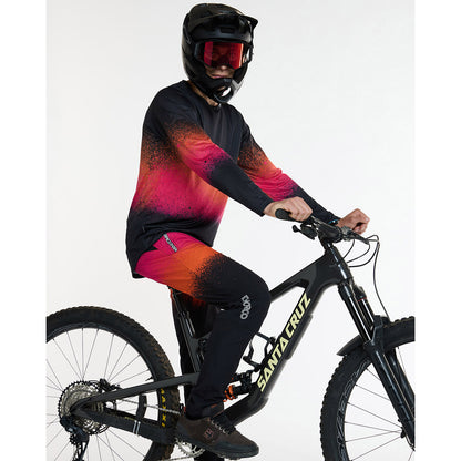 Pantalone DHARCO GRAVITY BLACK SNAKE Nero/Arancione