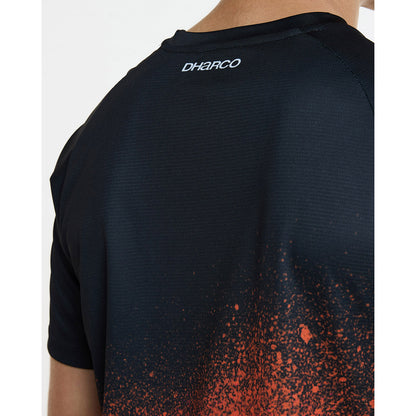 DHARCO BLACK SNAKE Lyhythihainen Paita Musta/Oranssi