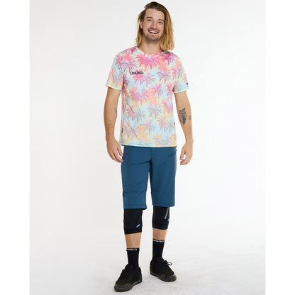 Maillot DHARCO HIGHBALL Mangas Cortas Rosa/Azul