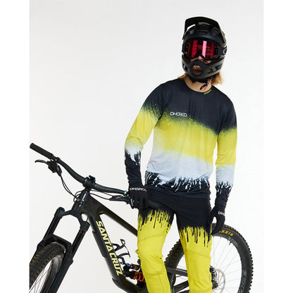 Koszulka DHARCO RACE ACID RAIN Długi Rękaw Czarny/Żółty