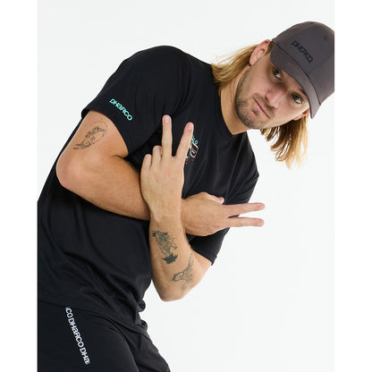 Maglia DHARCO TECH TEE EDDIE Maniche Corte Nero