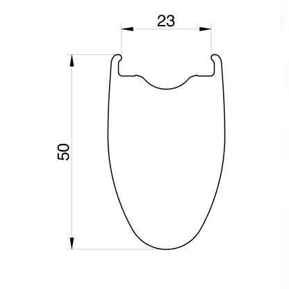 Laufradsatz MICHE KLEOS 50 Tubeless Ready (Center Lock)