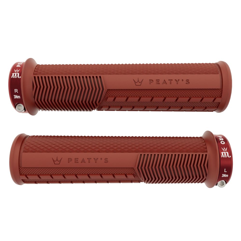 Grips PEATY'S MONARCH PRO KNURL Supersoft Brick Red