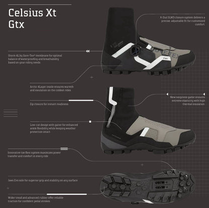 Scarpe MTB INVERNALI NORTHWAVE CELSIUS XT GTX Nero/Grigio