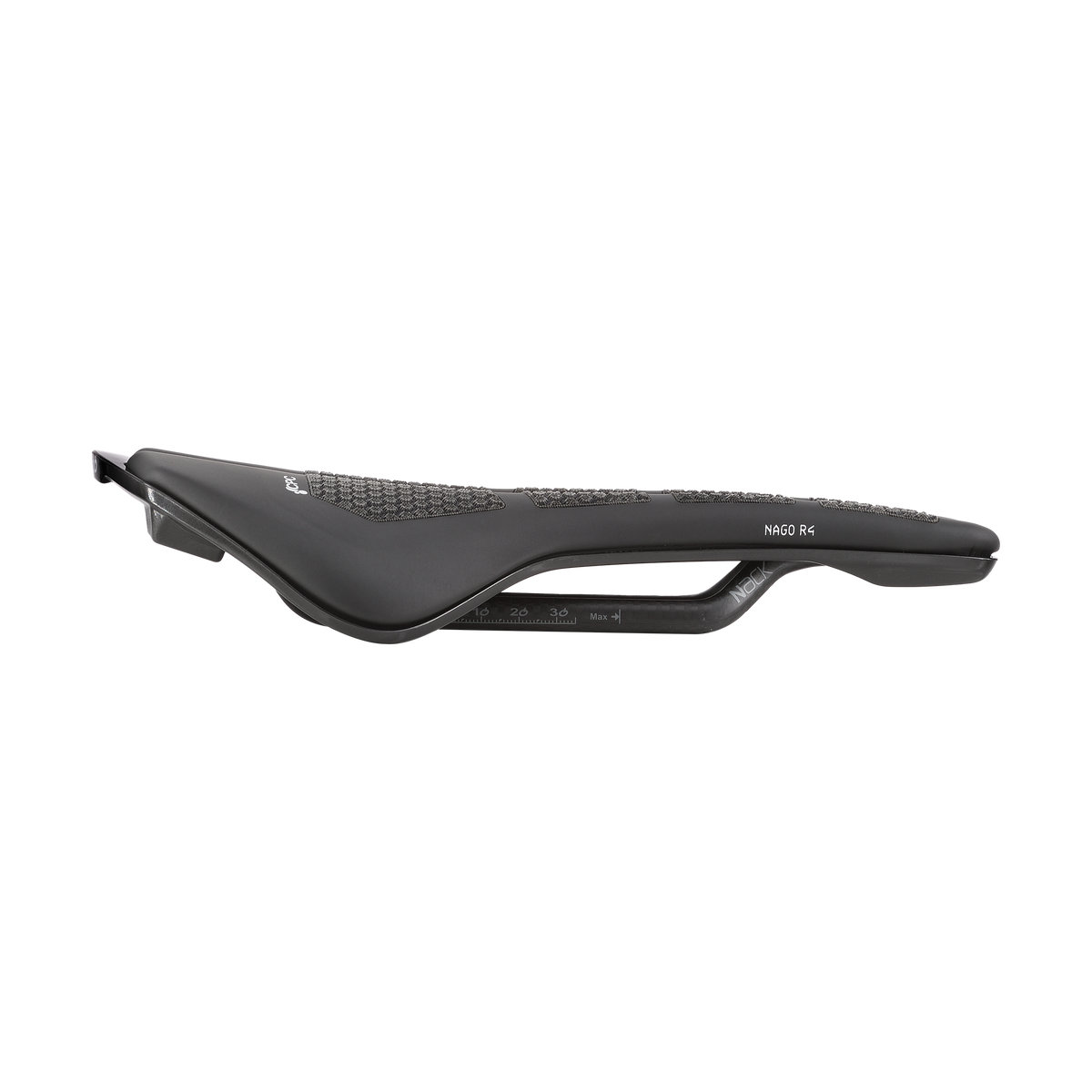 Selle PROLOGO NAGO R4 CPC 137 mm Rails Nack Noir - vue de dessus