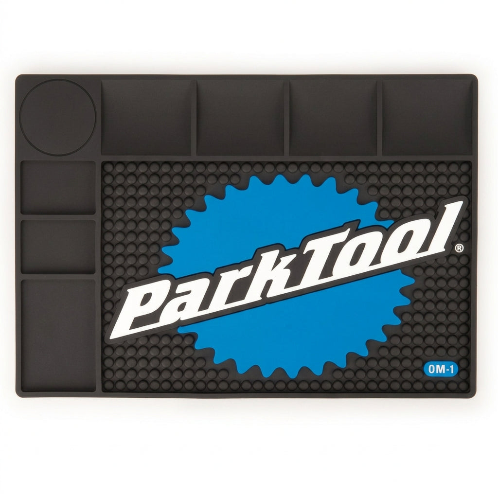 Park Tool OM-1 organiseringsmåtte til arbejdsbord set ovenfra