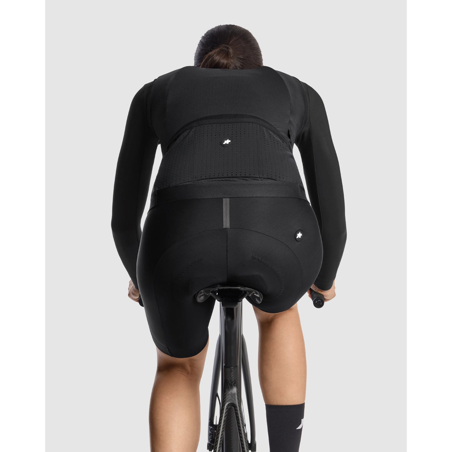 ASSOS DYORA R SPRING FALL S11 Ærmeløs jakke til kvinder Sort