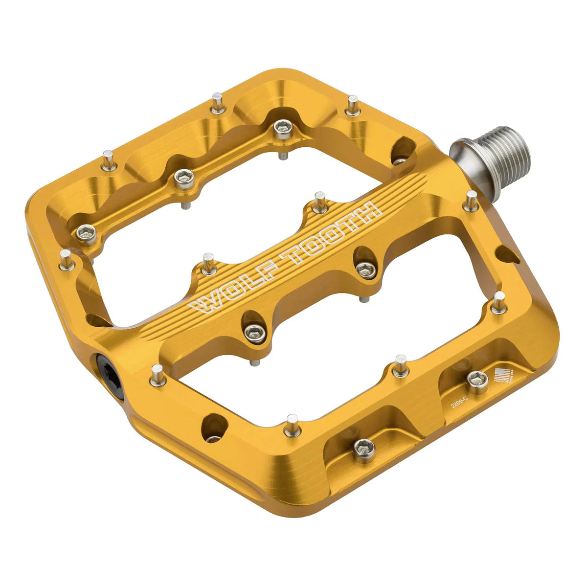 WOLF TOOTH WAVEFORM platta pedaler, Small, guld