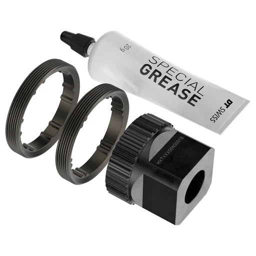 DT SWISS DEG DF Race RATCHET komplekts pret pedāļu atsitienu, 0/40° un 10/30°, ar instrumentu