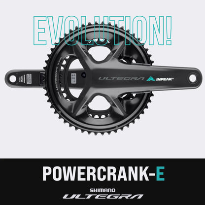 INPEAK POWERCRANK-E TWIN2 LR -kampisarja tehomittarilla, Shimano Ultegra R8100