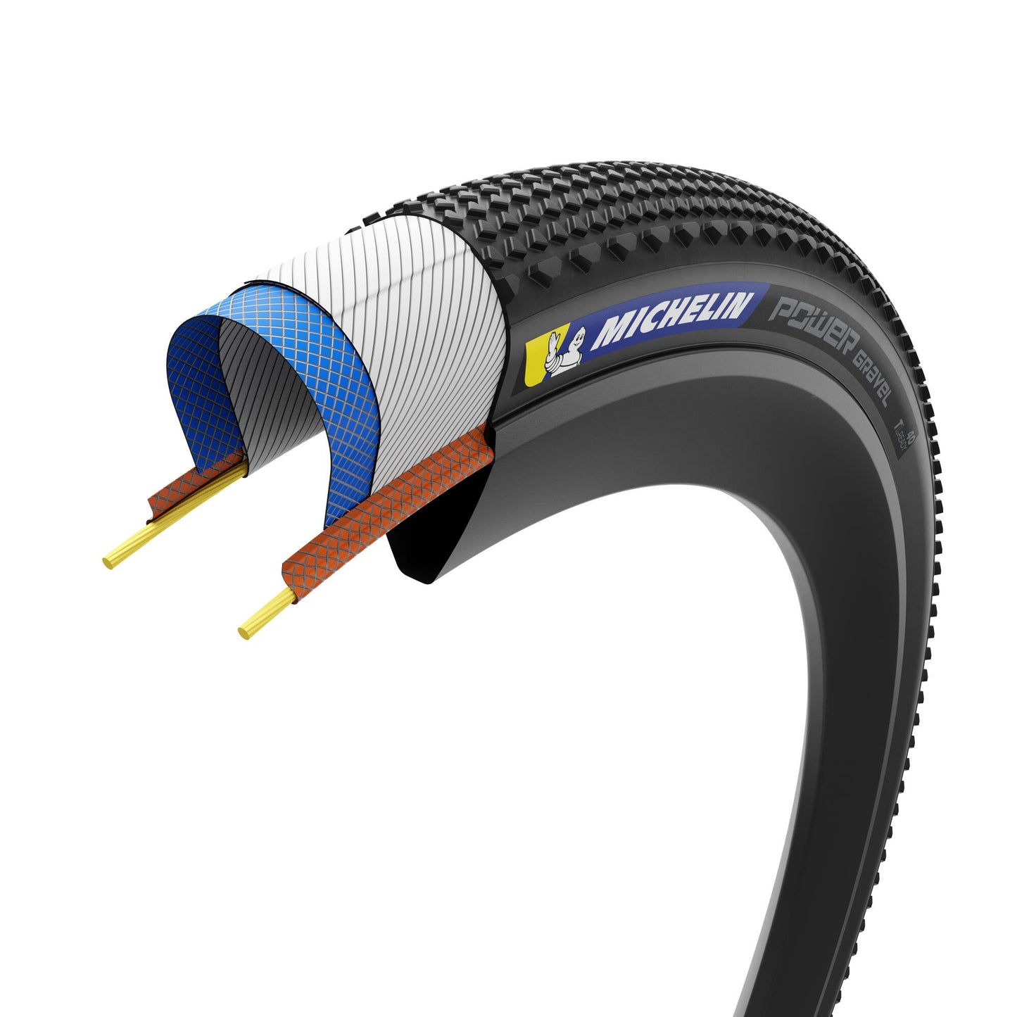Pneu MICHELIN POWER GRAVEL Competition Line 700x47c Tubeless Ready Marron