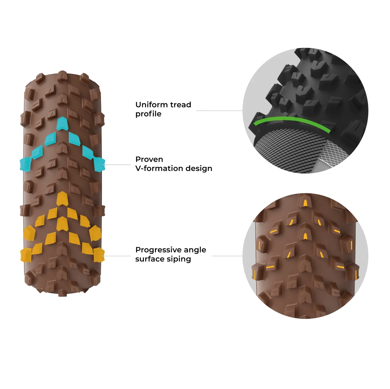 Pneu VITTORIA TERRENO PRO T60 Mixed Gravel Race 700x35c Tubeless Ready Souple Marron