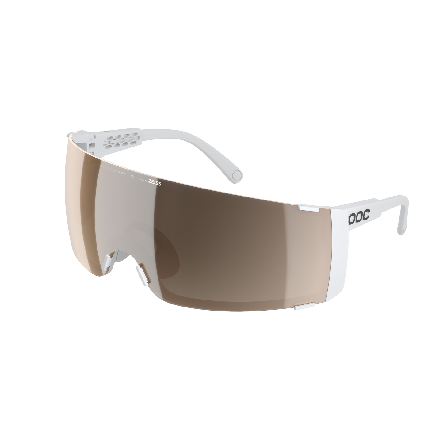 Lunettes POC PROPEL Blanc Verre Clarity Trail Partly Sunny Silver