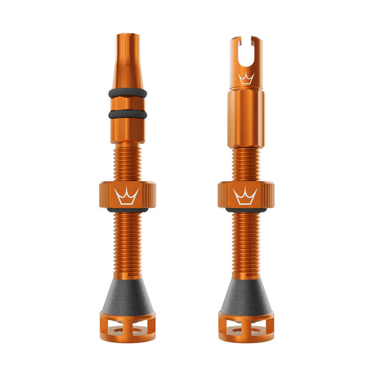 Valves Tubeless PEATY'S HOLESHOT FAST FLOW 42mm (x2) Orange