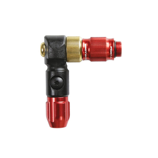 LEZYNE ABS-1 Pro HP Chucki punane punutud voolikuga pumbapea