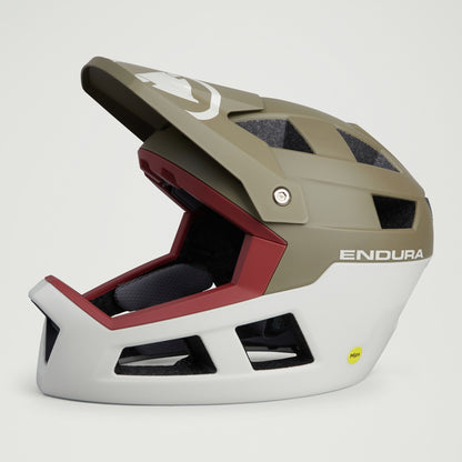 ENDURA SINGLETRACK INTEGRAL MIPS MTB-hjelm grøn/hvid