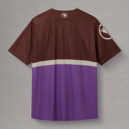 Maillot ENDURA SINGLETRACK CORE TEE II Mangas Cortas Marrón/Violeta