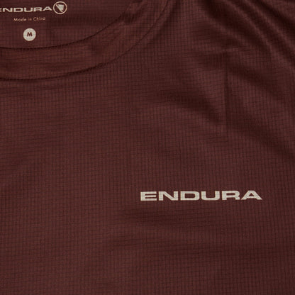 Maillot ENDURA SINGLETRACK CORE TEE II Mangas Cortas Marrón/Violeta