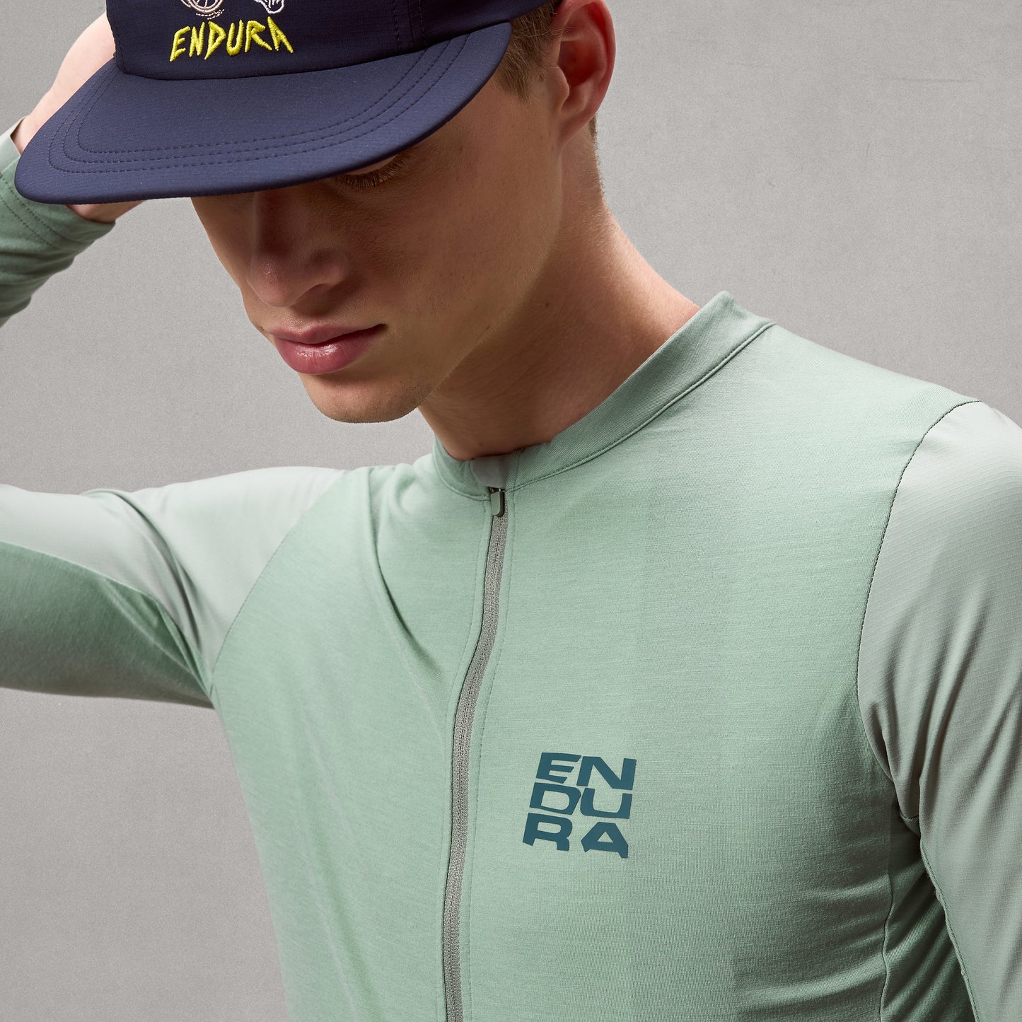 Langarmtrikot ENDURA ALLTRACK RIDE Salbeigrün