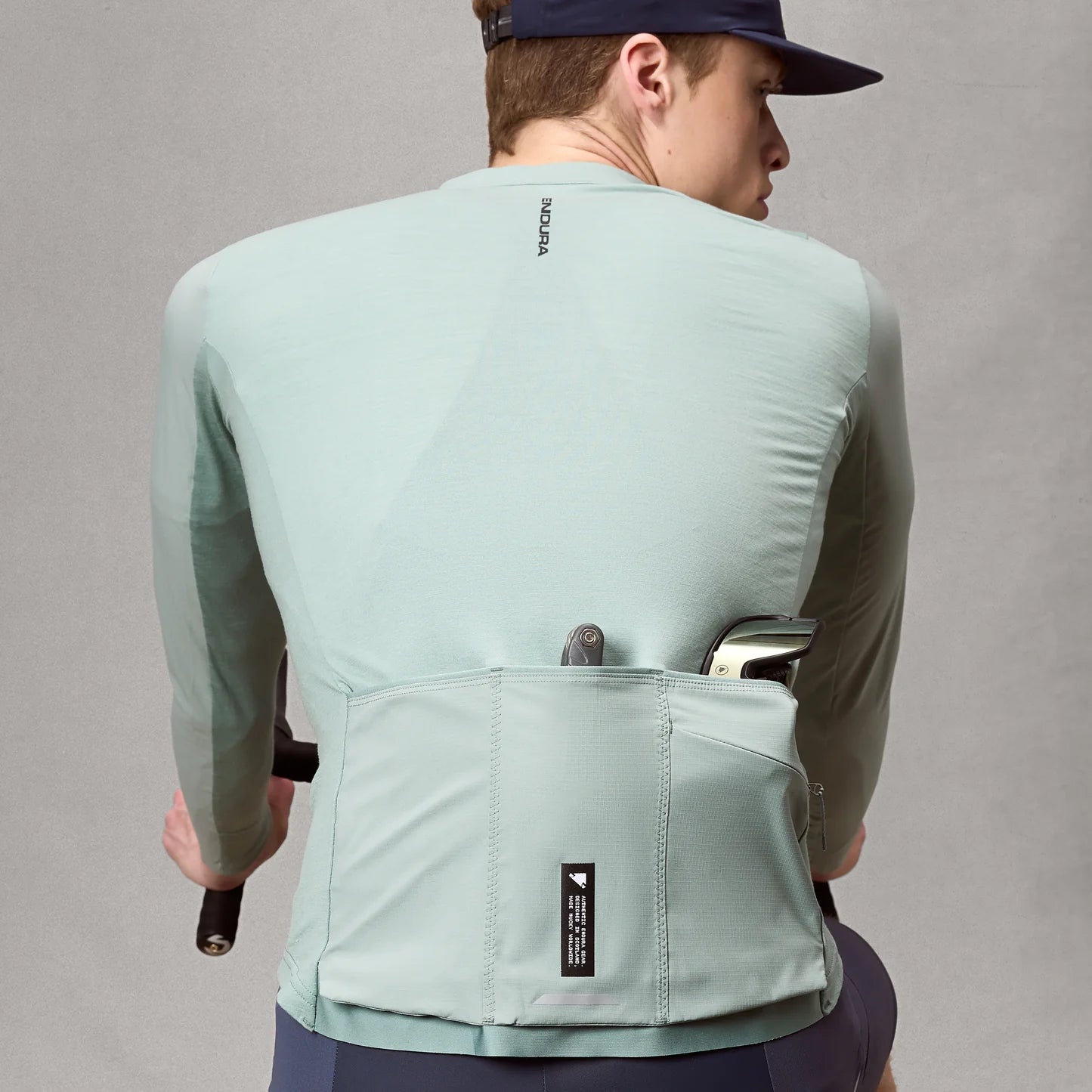 Langarmtrikot ENDURA ALLTRACK RIDE Salbeigrün