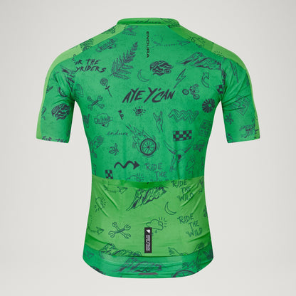 Koszulka ENDURA PRO SL PRINT Krótki Rękaw Zielona