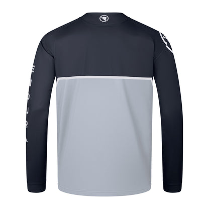 Колоездачна блуза ENDURA CORE PRINTED Дълъг ръкав Черен
