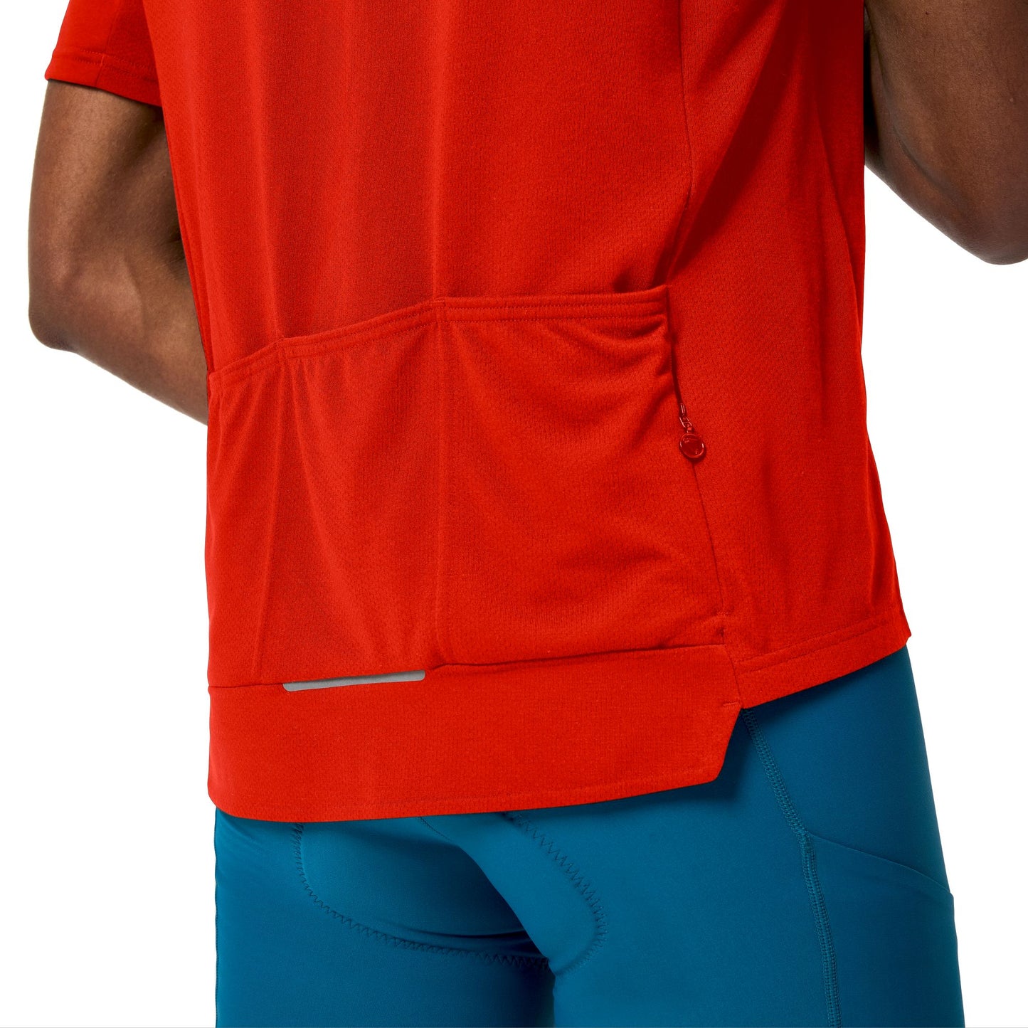 ENDURA LOOP ZIPPED Short Sleeve Jersey Red