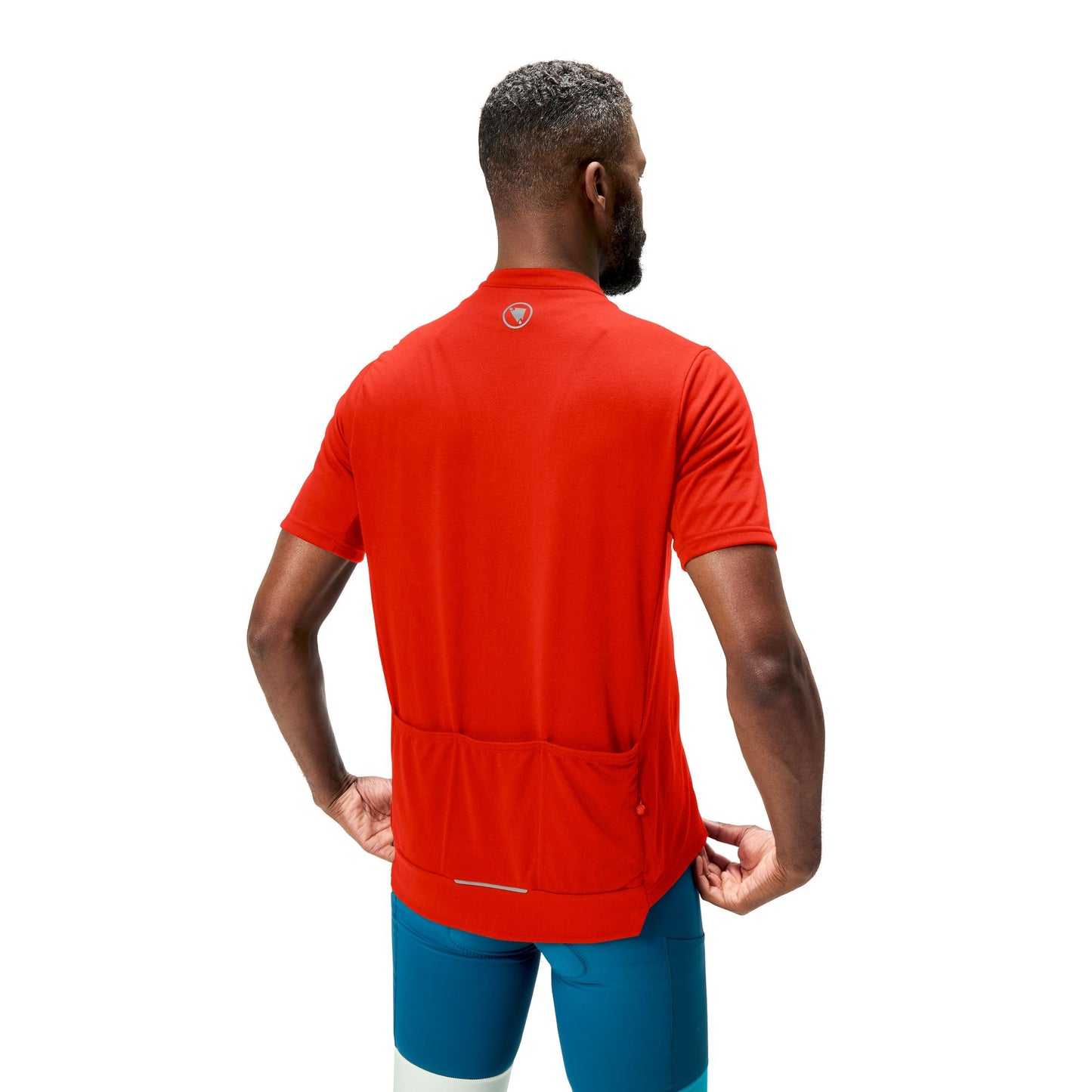 ENDURA LOOP ZIPPED Short Sleeve Jersey Red