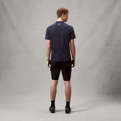 Pyöräilypaita ENDURA LOOP ZIPPED Lyhythihainen Carbon Harmaa