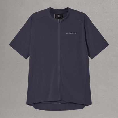 Pyöräilypaita ENDURA LOOP ZIPPED Lyhythihainen Carbon Harmaa