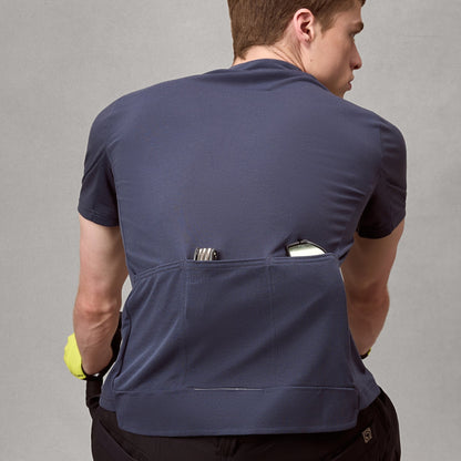 Pyöräilypaita ENDURA LOOP ZIPPED Lyhythihainen Carbon Harmaa