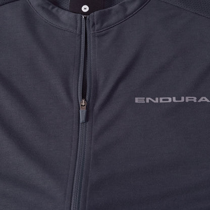 Pyöräilypaita ENDURA LOOP ZIPPED Lyhythihainen Carbon Harmaa